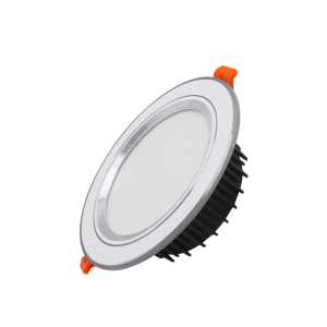Đèn LED âm trần Downlight đổi màu viền bạc 7W chíp Philips