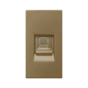 Ổ cắm Data Cat5 màu vàng ánh kim