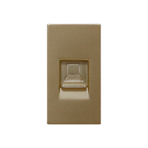 Ổ cắm Data Cat5 màu vàng ánh kim