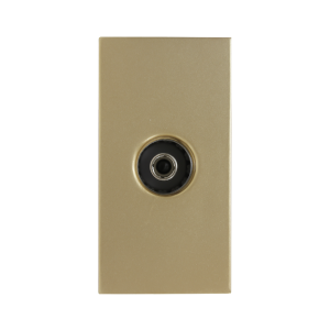 Ổ cắm anten tivi màu vàng ánh kim