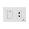 PC Trắng – 1 Công tắc 1 Ổ cắm