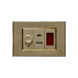 PC Vàng – Viền mạ gold – Data Cat5, Anten Tivi, USB C